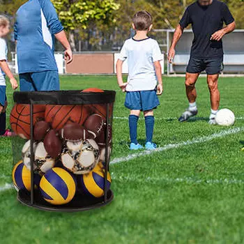 Спортивный инвентарь, держатель для мячей, прочная корзина, сетчатая баскетбольная сумка для хранения
