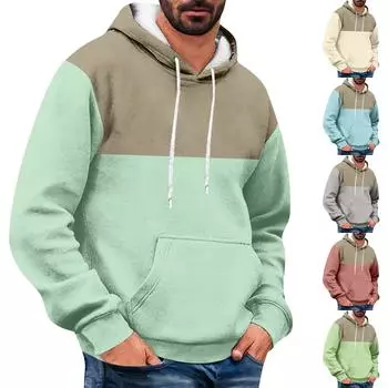 Спортивный костюм с капюшоном, унисекс, одежда для бега, пуловер с длинными рукавами, толстовка с капюшоном L бежевый