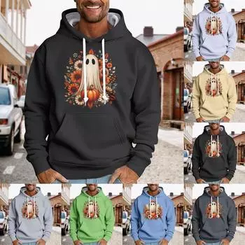 Спортивный костюм с капюшоном, унисекс, одежда для бега, пуловер с длинными рукавами, толстовка с капюшоном XXL чёрный