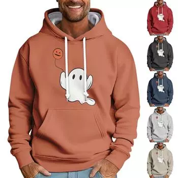 Спортивный костюм с капюшоном, унисекс, одежда для бега, пуловер с длинными рукавами, толстовка с капюшоном L чёрный