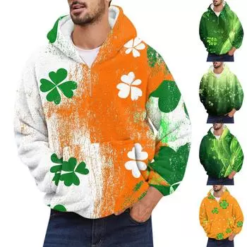 Спортивный костюм с капюшоном, унисекс, одежда для бега, пуловер с длинными рукавами, толстовка с капюшоном L темно-зеленого