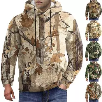 Спортивный костюм с капюшоном, унисекс, одежда для бега, пуловер с длинными рукавами, толстовка с капюшоном L армия зеленый