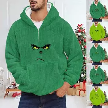 Спортивный костюм с капюшоном, унисекс, одежда для бега, пуловер с длинными рукавами, толстовка с капюшоном XXXXL зелёный