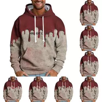 Спортивный костюм с капюшоном, унисекс, одежда для бега, пуловер с длинными рукавами, толстовка с капюшоном XXL чёрный