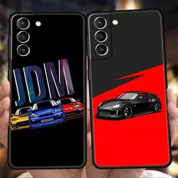 Спортивный крутой автомобильный чехол для телефона для Samsung Galaxy S24 S23 Ultra S22 S21 S20 FE 5G S10 S10E S9 Plus S8, черный силиконовый чехол-бампер Samsung S10