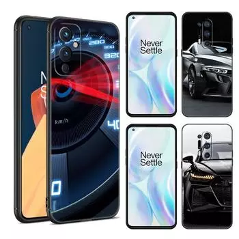 Спортивный крутой автомобильный черный силиконовый чехол для телефона OnePlus 9 10 11 12 ACE 2V Pro 9RT 10T 10R Nord CE 2 3 Lite N10 N20 N30 5G OnePlus 11 5G