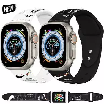 Спортивный мягкий силиконовый ремешок для Apple Watch Ultra 49 мм 38 40 42 мм 44 мм 41 45 мм ремешок для браслета iWatch Series 8 7 6 se 5 4 3 2 1