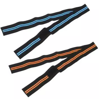 Спортивный наколенник, регулируемый компрессионный наколенник, поддержка для тренировок ног при тяжелой атлетике Black+Orange