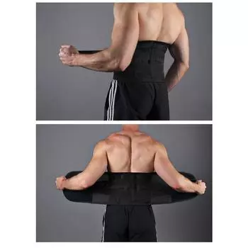 Спортивный пояс Four Seasons Waist Protection Fitness Sweat Belt Men s Training Belt Fixed Waist Support M