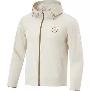 Спортивный повседневный однотонный вязаный свитер серии Li Ning Wade, мужской свитер овсяно-серого цвета AFDU845-5 XL