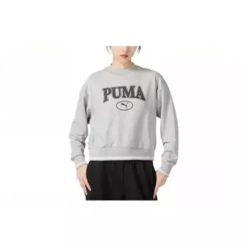 Спортивный повседневный свитер с принтом букв Puma, женский свитшот, серый 623597-04 XL