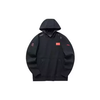 Спортивный пуловер с капюшоном Anta All-Weather Series, мужские топы, черный 152210728-2 S