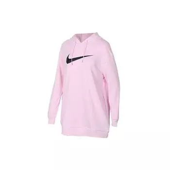 Спортивный пуловер с капюшоном Nike с логотипом, женские топы, розовый AV8291-663 L
