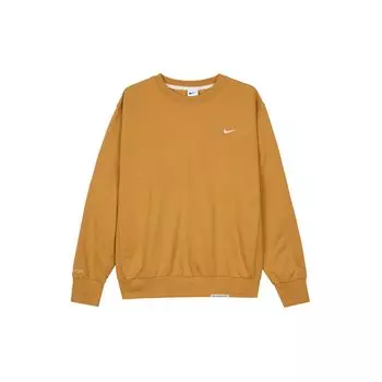 Спортивный пуловер с круглым вырезом Nike с вышитым логотипом, мужские топы, оранжевый CK6359-712 M