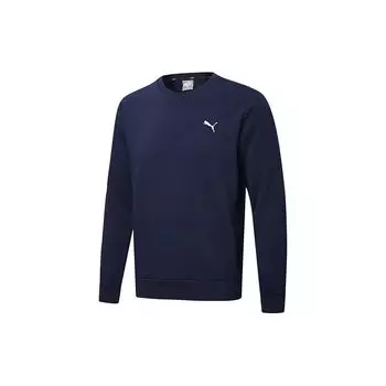 Спортивный пуловер с вышитым логотипом Puma Мужские топы Темно-синий 590321-06 S