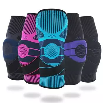 Спортивный ремень для защиты колена, мужской и женский нейлоновый ремень для фитнеса, приседаний, бега, защиты суставов на велосипеде, защита мениска от тепла S