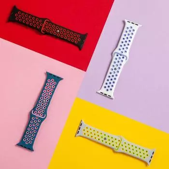 Спортивный ремешок для часов Iwatch Band 42 мм 38 мм 40 мм 44 мм 41 мм 45 мм 49 мм силиконовый ремешок для часов браслет Correa Apple iWatch Ultra 9 8 7 6 SE 5 4 3 2 1