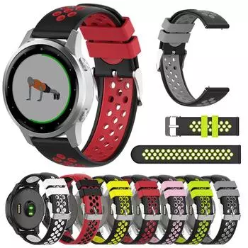 Спортивный силиконовый ремешок для часов Garmin Vivoactive 4 4S Venu 2 2S Smart Watch Band для Huawei Watch GT4 41 мм 46 мм