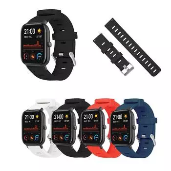 Спортивный силиконовый сменный ремешок для умных часов Amazfit GTS
