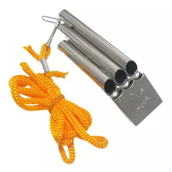 Спортивный свисток со шнурком громкий четкий звук судейский металл для соревнований по футболу