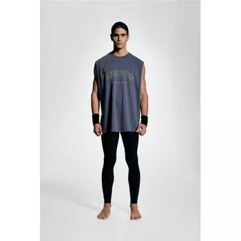 Спортивный топ без рукавов свободного кроя, темно-синий, dopaMine XS