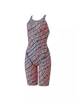 Спортивный тренировочный купальник Wave Logo TurnS Kneeskin Wave Logo Turns Mini Open Back Kneeskin Orange L [Speed] M/O Womens оранжевый