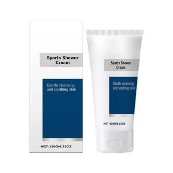 Спортивный успокаивающий гель для душа Душ Душ увлажняет и очищает тело Освежающий и нелипкий гель для душа One Size белый