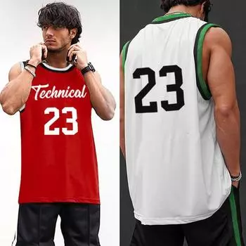 Спортивный жилет, мужской сетчатый жилет для фитнеса, баскетбольная тренировочная мужская одежда, новая дышащая быстросохнущая рубашка для бега M чёрный