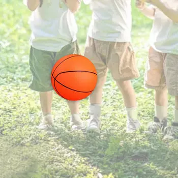 Sports Ball for Kids Indoor Outdoor Toys Bouncy Soft Small Balls Birthday Gift Orange Basketball