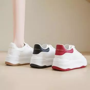 Sports little white shoes women s 2024 autumn and winter new women s shoes platform versatile board shoes popular casual shoes 35