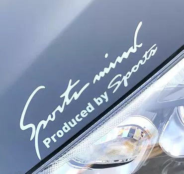 Sports Mind Car Bike Sticker Decal Seal General Purpose Side Dress Up Sports Mind 8 Colors 5 Sizes SS Size 14 x (Glossy Silver, 4.8cm)