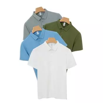 Sports Polo Shirt Shirt Collar T-shirt Short-sleeved Polo Shirt Men S