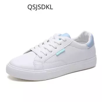 Sports Shoes Women Running Shoes 2024 Fashion White Breathable Spring Autumn Lace-Up Casual Sneakers woman Zapatos Para Mujeres 35 розовый