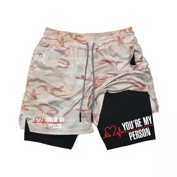 Спортивные шорты для мужчин, шорты для бега, мужские шорты для фитнеса, 2 в 1, быстросохнущие, для тренировок, фитнеса, бега, летние мужские шорты M