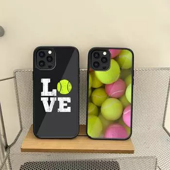 Чехол для телефона Sports Tennis для iPhone 14 13 12 11 Pro Max Mini 7 6 6s 8 Plus X Xr Xs Se 2020 Fundas Shell PC TPU Cover iphone 12 pro