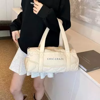 Спортивная сумка-тоут для женщин с застежкой-молнией, сумка для выходного дня, легкая дорожная сумка синий