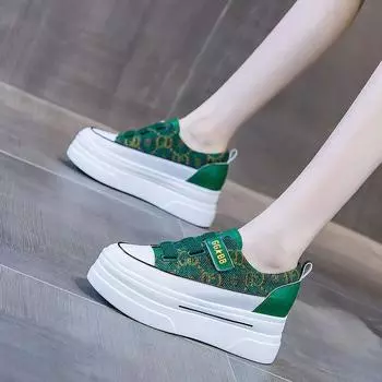 Спортивная женская обувь корейские спортивные высокие на платформе тенденции 2024 кроссовки обувь для женщин удобные и элегантные качественные AH 34