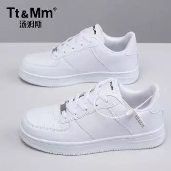 Spot 2024 summer neutral round head microfiber leather women s board shoes front lace-up breathable women s shoes manufacturer 36 белый