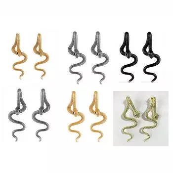 Spot explosion hip hop съемные серьги змея женские Хэллоуин Хэллоуин темные серьги серьги змея