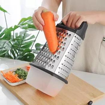 Spot Kitchen Small Tools, Four Sided Slicer, Potato Slicer, with Base Box, Storage for Fruits and Vegetables Slicer Pack of 1