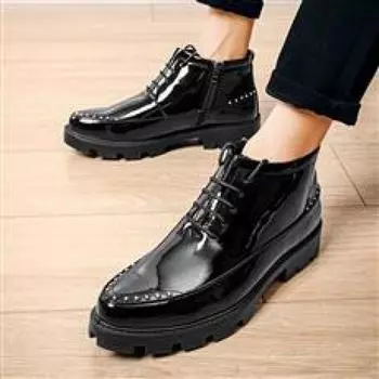 [Spot] Martin boots men s 2025 autumn and winter new men s high-top leather shoes versatile retro tooling boots knight machine 38