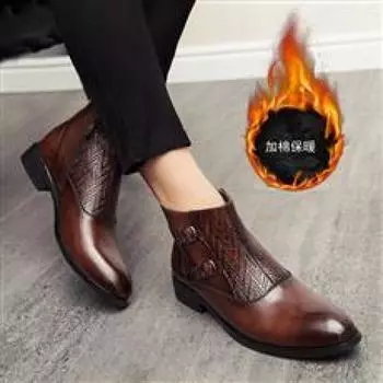 [Spot] Martin boots men s 2025 new high-top black waterproof British style men s tooling boots locomotive boots 38