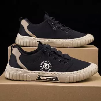 Spot men s shoes 2025 spring cloth shoes new men s casual single shoes one-pedal lazy shoes umbrella cloth shoes 39 чёрный