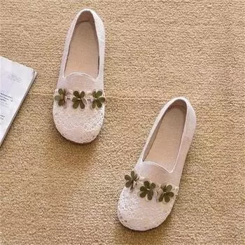 [Spot] Рыбацкие туфли с подошвой из говяжьих сухожилий, сетчатые, летние 2025, новые легкие модные повседневные туфли с плоской подошвой 35 чёрный