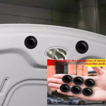 Spot Silicone Cushion Car Shockproof Cushion Car Door Shock Absorber Cushion Car Door Crash Cushion Cushion 6 pcs