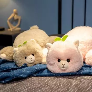 Спящая кукла альпака Спящая плюшевая игрушка альпака милый ягненок детская кукла кукольное украшение для кровати подарок 80cm