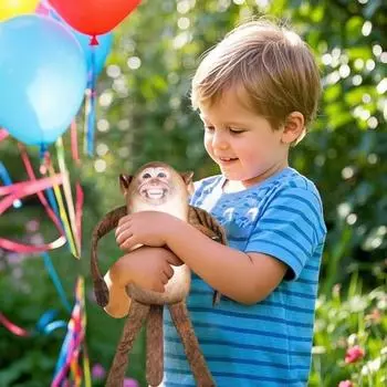 Спящая обезьянка плюшевые игрушки Обнимающаяся обезьянка мягкие игрушки Обезьянка плюшевые куклы Сумка аксессуары Monkey