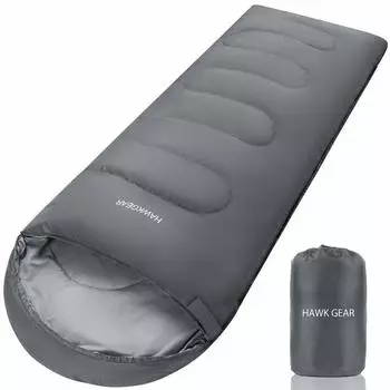 Спящая Простая всесезонная сумка [HAWK GEAR], сумка, кемпинг, на открытом воздухе, водонепроницаемая, (Серый) серый