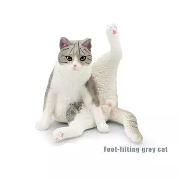 Спящий котенок сиамский домашний кот фигурки ПВХ детская игрушка познавательные игрушки набор кошка модель животного день рождения D