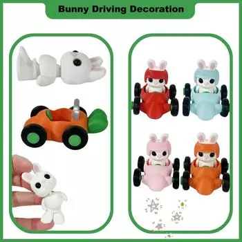 Спящий кролик, управляющий украшением, интересное украшение для рабочего стола One Size синий